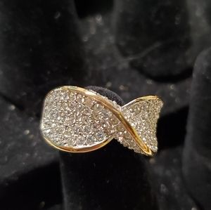 Lia Sophia Pave Rhinestone Ring 6